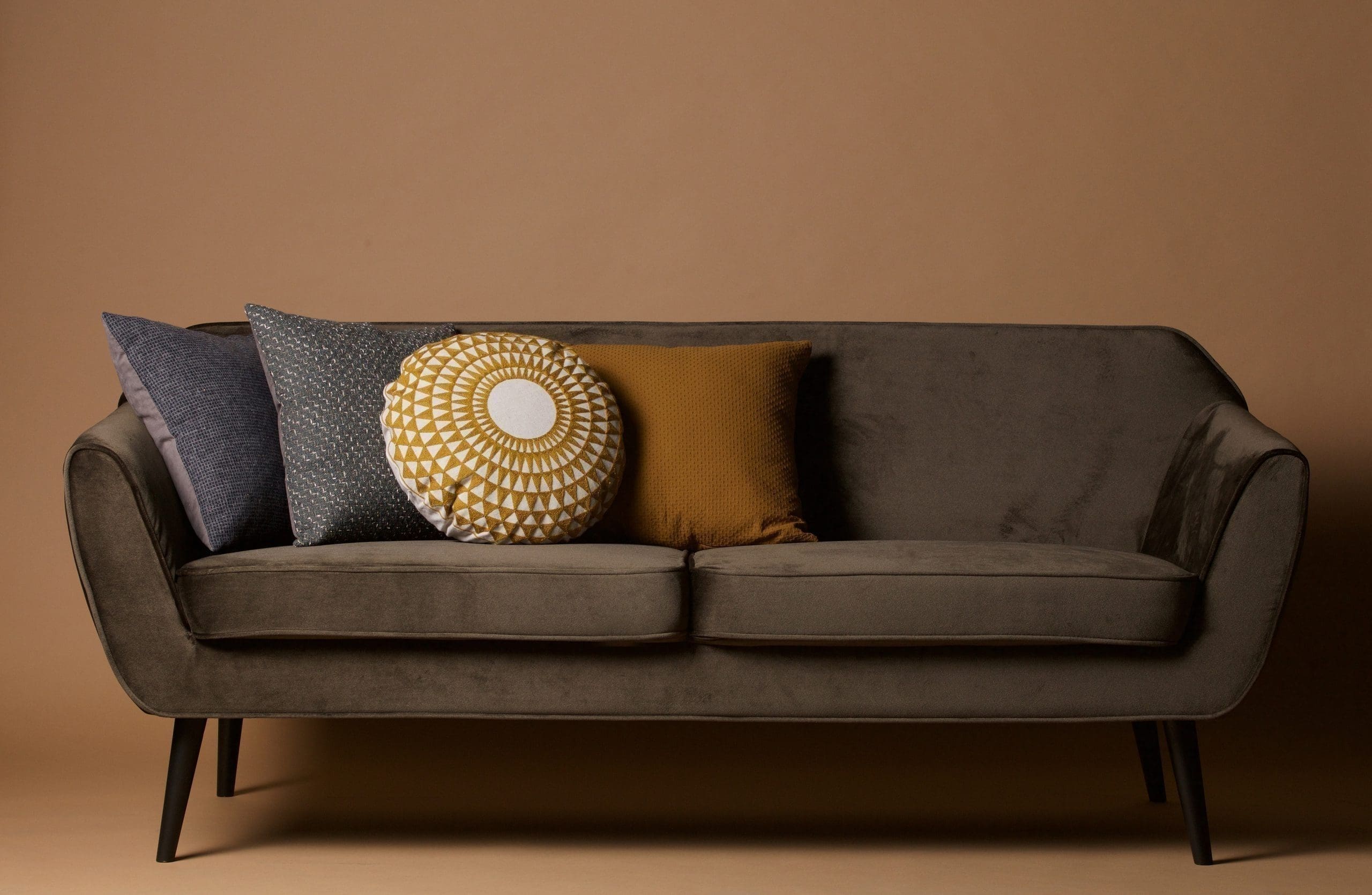 Rocco Sofa 187 Cm Fluweel - Warm Groen - Afbeelding 5