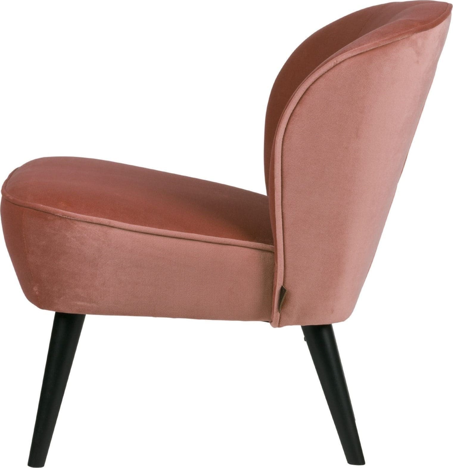 Sara Fauteuil Fluweel - Oud Roze - Afbeelding 3