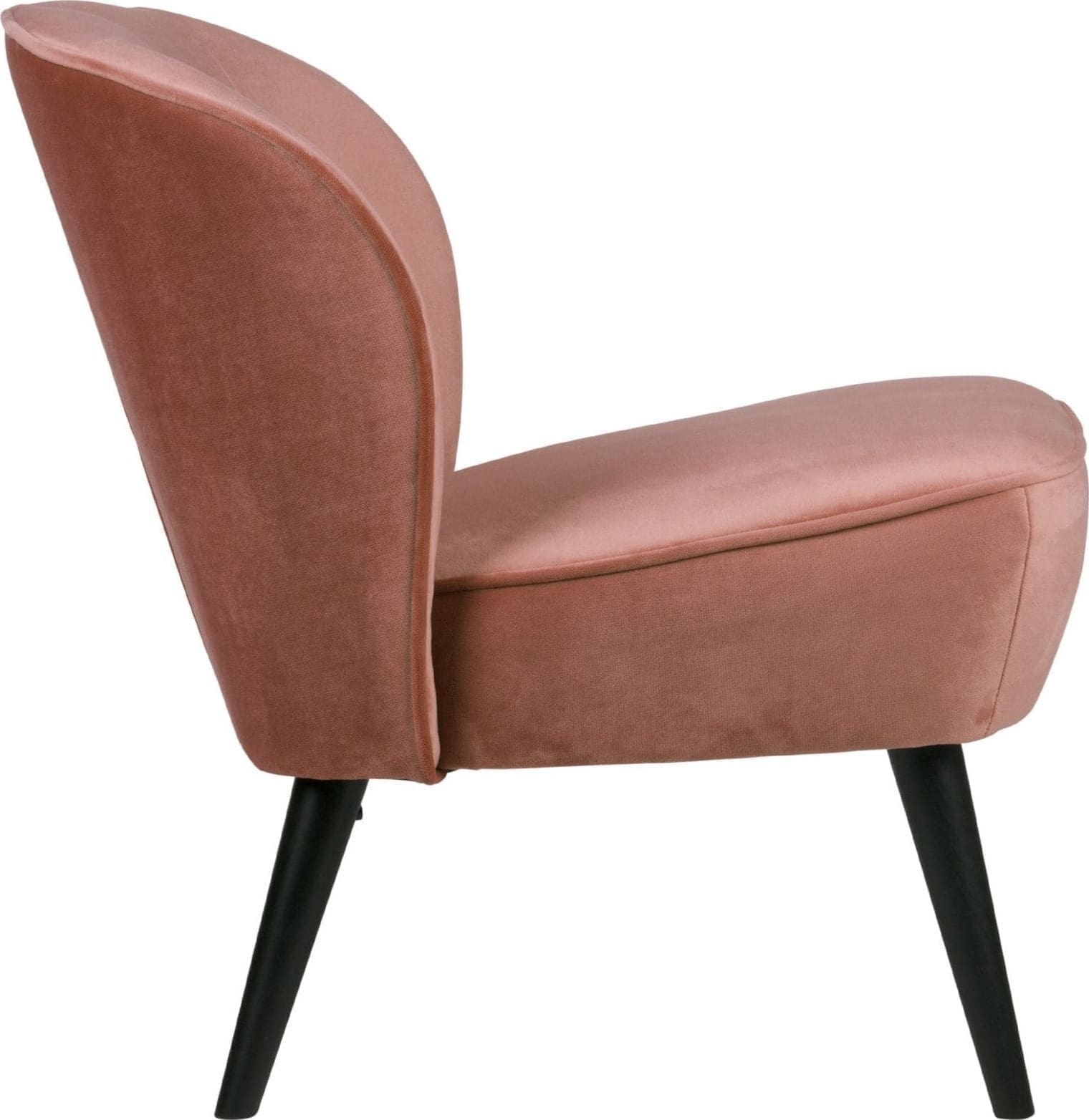 Sara Fauteuil Fluweel - Oud Roze - Afbeelding 5