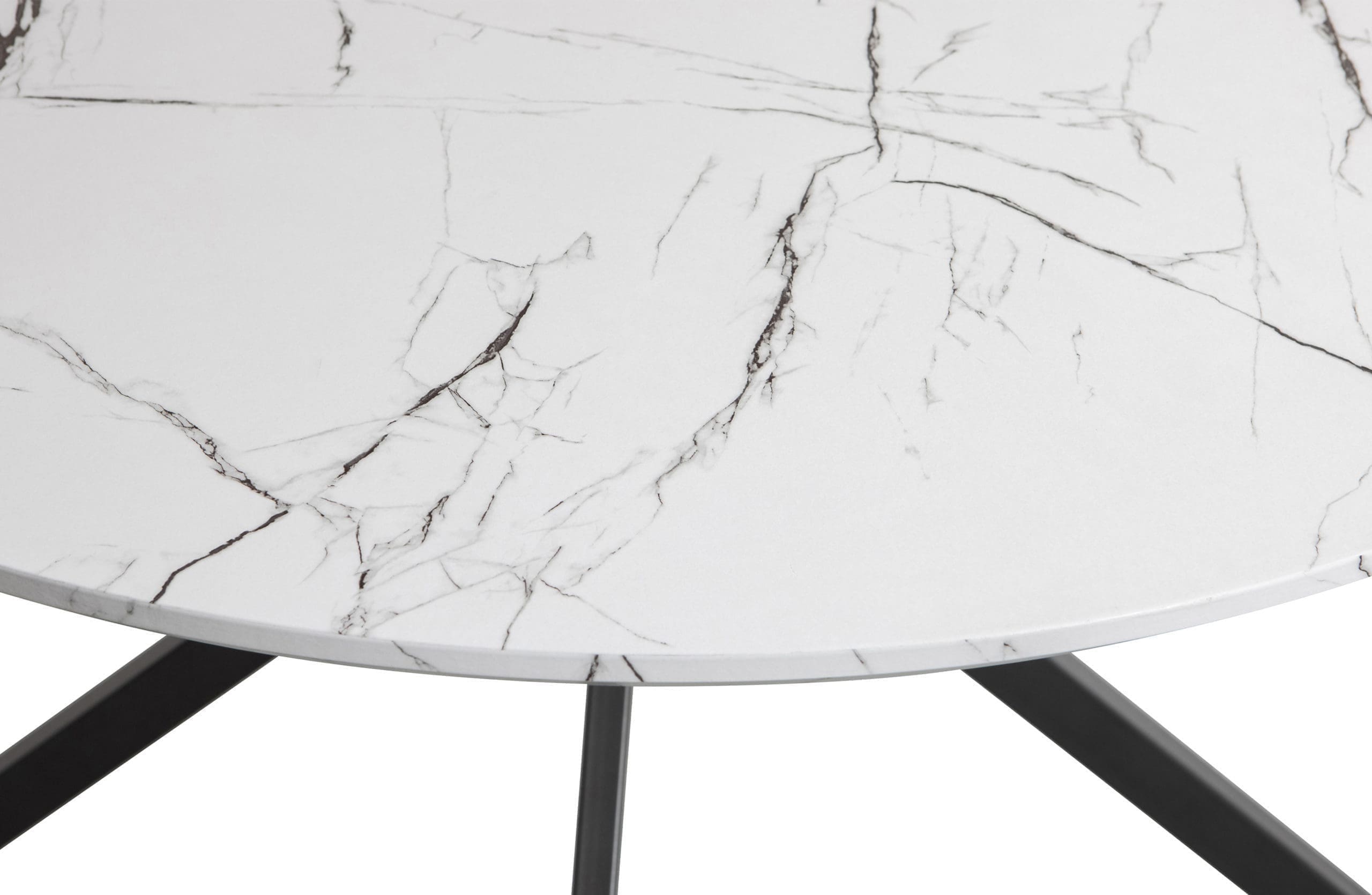 Bruno Eettafel Mdf Zwart Ø120 Cm - Afbeelding 2