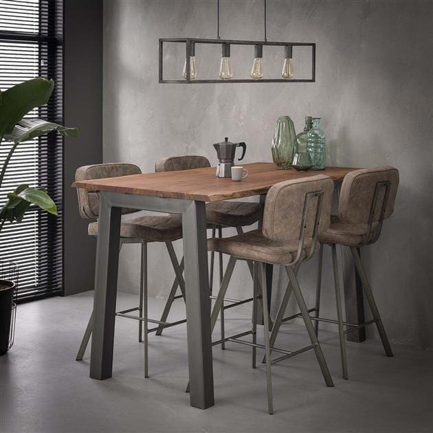 Bartafel 147 edge 25mm / Massief acacia naturel. 2504/15 uit de bartafels collectie van Zijlstra kleinmeubelen & verlichting bij Löwik Meubelen