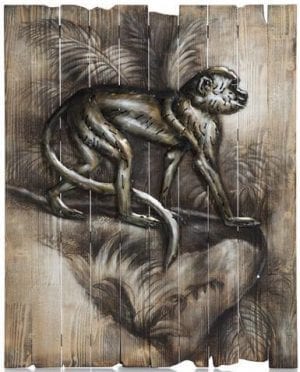 schilderij Monkey 73 x 90 cm Coco Maison PAINTING Lowik Wonen & Slapen