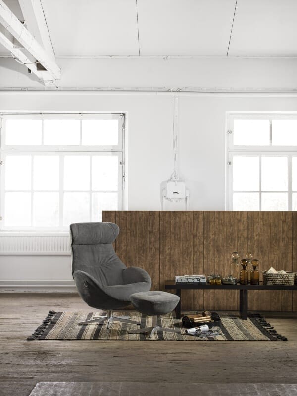 Globe fauteuil - leder Nubuck grey - Afbeelding 2