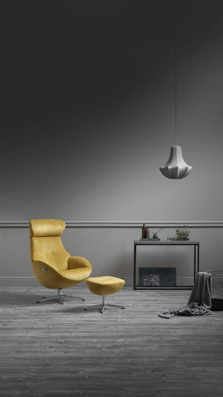Globe fauteuil - stof Evita banana - Afbeelding 3