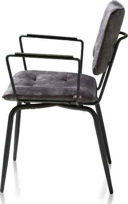 Manou, armstoel - off black - stof Karese MANOU ARMCHAIR 36689ANT Henders & Hazel Lowik Wonen & Slapen