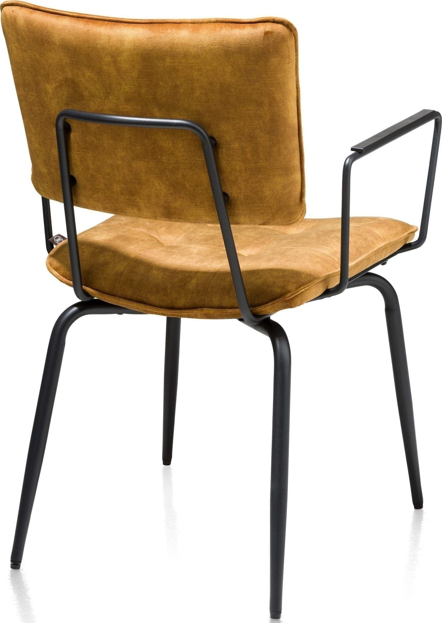 Manou, armstoel - off black - stof Karese okergeel MANOU ARMCHAIR 36687OKE Henders & Hazel Lowik Wonen & Slapen