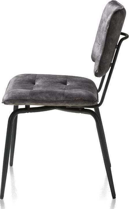 Manou, eetkamerstoel - off black - stof Karese MANOU ARMCHAIR 36687ANT Henders & Hazel Lowik Wonen & Slapen