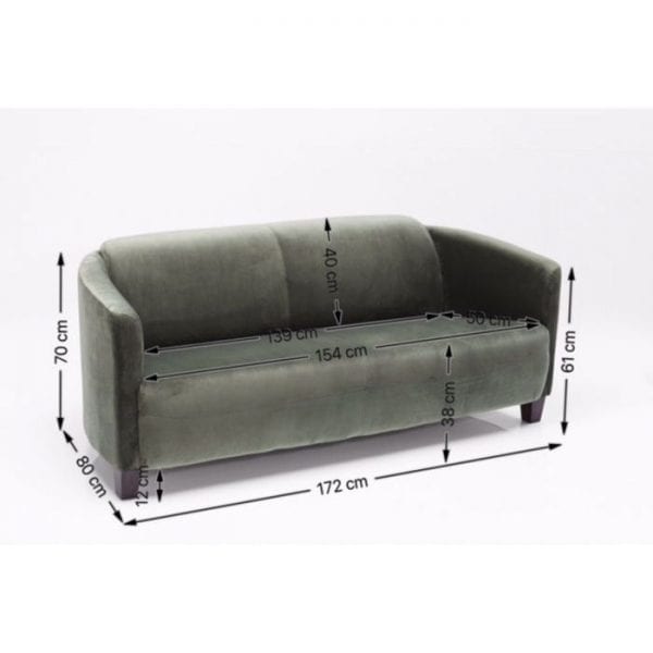 Kare Design Cigar Lounge Green bank 83952 - Lowik Meubelen