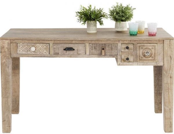 tafel Bureau Puro 135x60cm 6Drawers Kare Design tafels - 81333 - Lowik Meubelen