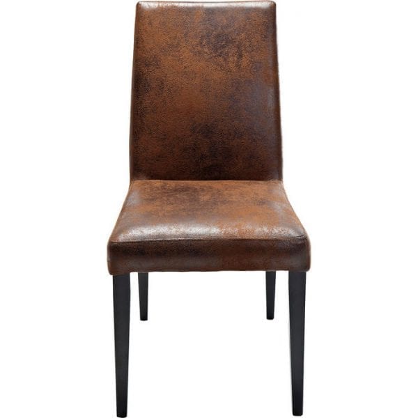 Kare Design Eetstoel Casual vintage 77633 Een elegante gestoffeerde stoel in het klassieke ontwerp - de stoel met de bekleding Casual Vintage maakt een sterke indruk met zijn elegante, klassieke stijl. De hoes heeft een exclusieve lederlook met een vintage afwerking, terwijl de poten van geschilderd beukenhout zijn en de robuuste bekleding superieur zitcomfort biedt. Als een afzonderlijk item of in een groep heeft de stoel een breed scala aan toepassingen omdat het klassieke ontwerp harmonieert met vele inrichtingsstijlen. Ook beschikbaar in andere versies. - Lowik Meubelen