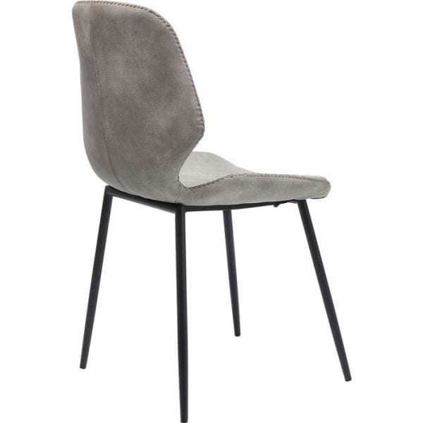 Kare Design Eetstoel Honey Moon Grey 83590 Deze grijze stoel is echt een genot, want hij zal dienen als een upgrade naar een extra-effen eettafel en is voldoende gereserveerd om een ​​stijlvol figuur in combinatie met een weelderige tafel te snijden. - Lowik Meubelen