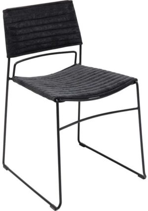 Kare Design Hugo Black Black stoel 84179 - Lowik Meubelen