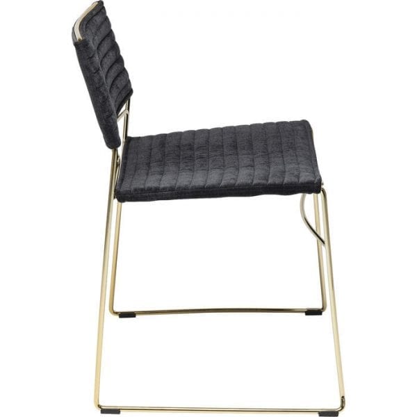 Kare Design Hugo Black Gold stoel 84180 - Lowik Meubelen