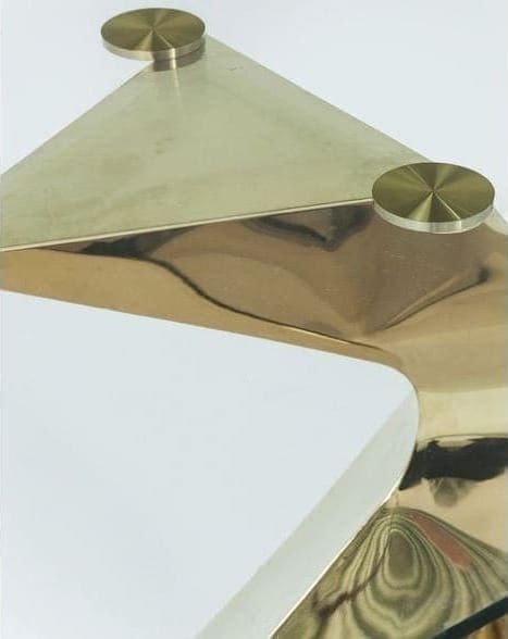 tafel Tafel Gloria Gold 200x100cm Kare Design tafels - 81543 - Lowik Meubelen