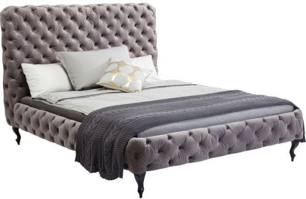 Kare Design Desire High Silver Grey 180x200 cm bed 81227 - Lowik Meubelen