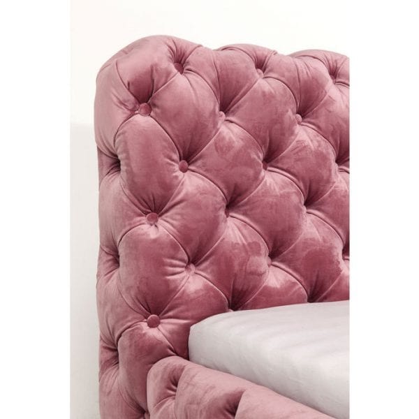 Kare Design Desire Velvet Mauve 160x200cm bed 83432 - Lowik Meubelen
