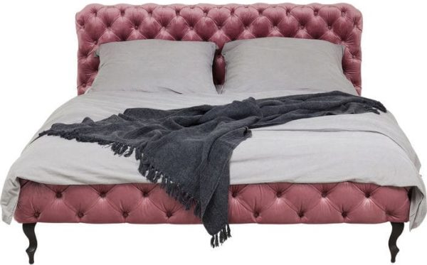 Kare Design Desire Velvet Mauve 160x200cm bed 83432 - Lowik Meubelen