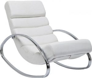 fauteuil Schommelstoel Manhattan White Kare Design fauteuils - 79273 - Lowik Meubelen