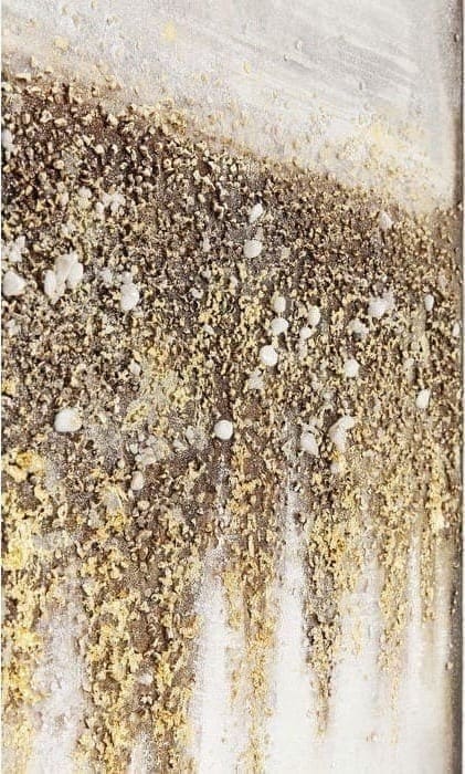 Oil Painting Abstract Fields 120x90cm 61661 foto: linnen vlas, lijst: spar vast hout natuurlijk / onbehandeld, handgeschilderd Kare Design