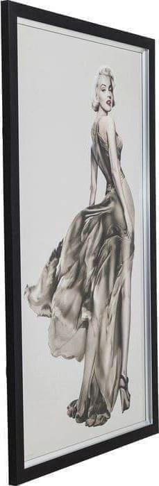 Fotolijst Marilyn 172x100cm 64657 Afbeelding: onvergelijkbare schoonheid. Dit grandioze achteraanzicht van filmgodin Marilyn Monroe strekt zich uit over de volledige afmetingen van 172x100 cm. Haar onvergelijkbare schoonheid blijft gevangen in deze foto en trekt alle ogen. Kare Design