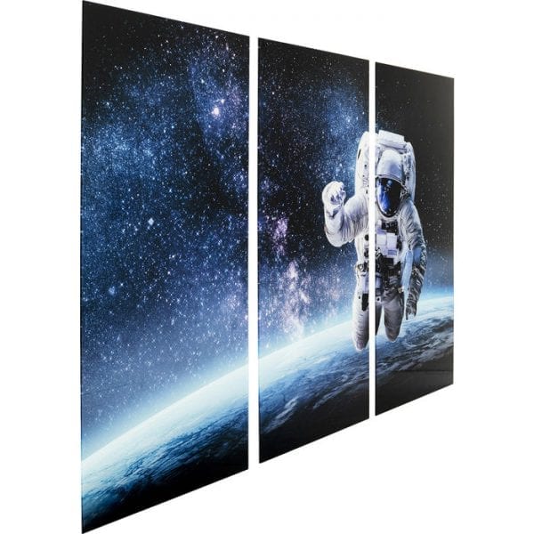 Kare Design Triptychon Triptychon Man in Space 160x wanddeco 51879 - Lowik Meubelen