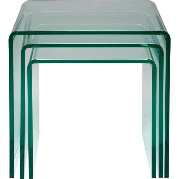 tafel Clear Club Nest Of 3 Tafels Kare Design tafels - 76718 - Lowik Meubelen