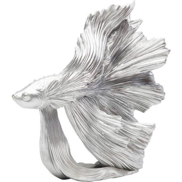Kare Design Betta Fish Silver Small object 68024 - Lowik Meubelen