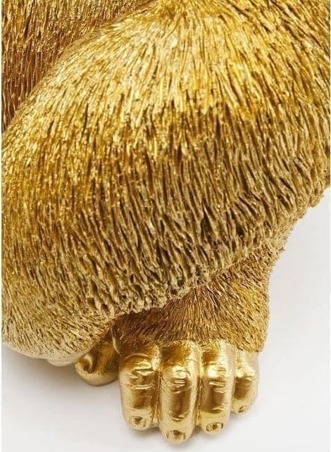 Deco Object Monkey Gorilla Side Medium Gold 61446 Als hij eenmaal binnen is, zou je op een dag met hem kunnen praten. Dit komt door zijn schattige verschijning! In ieder geval zult u zich duidelijk onderscheiden van de massa met dit decoratieve accessoire! De aantrekkelijke Monkey Gorilla is verkrijgbaar in verschillende maten en kleuren. Kare Design