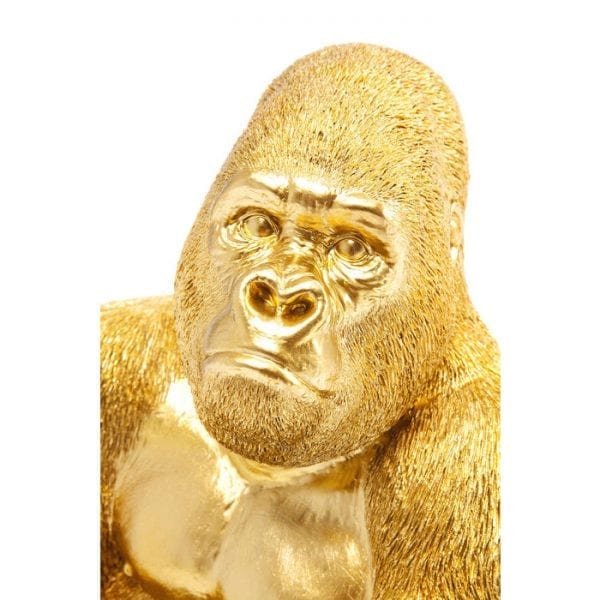 Deco Object Monkey Gorilla Side Medium Gold 61446 Als hij eenmaal binnen is, zou je op een dag met hem kunnen praten. Dit komt door zijn schattige verschijning! In ieder geval zult u zich duidelijk onderscheiden van de massa met dit decoratieve accessoire! De aantrekkelijke Monkey Gorilla is verkrijgbaar in verschillende maten en kleuren. Kare Design