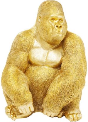 Deco beeldje Monkey Gorilla Side XL goud 61445 Als hij eenmaal binnen is, begin je misschien op een dag met hem te praten. Het is zijn schattige karakter! Monkey Gorilla is verkrijgbaar in verschillende versies. Kare Design
