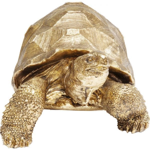 Deco Object Turtle Gold Medium 61959 polyresin Kare Design