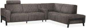 Scorpion hoekbank als 2,5-zitsbank links + ottomaan rechts - Maxfurn relax