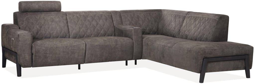 Scorpion hoekbank als 2,5-zitsbank links + ottomaan rechts - Maxfurn relax