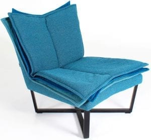 Moome FLO FAUTEUIL blauw - design meubels - Indera - designer Tessa Lauwaert