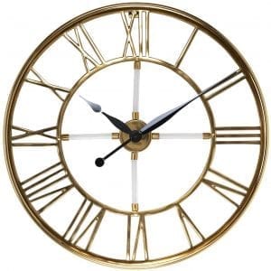 Clock Bryson  RVS / Aluminium / Glas / Acrylic, uit de Richmond Decoration collectie - Klokken - Löwik Wonen & Slapen Vriezenveen
