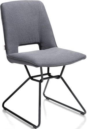 Matiz stoel uit de Xooon design collectie - eetkamerstoel antraciet