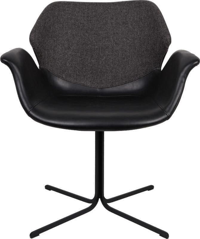 Armstoel Nikki All Black modern design uit de Zuiver meubel collectie - 1200139