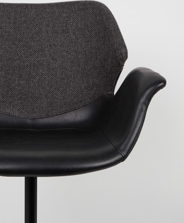 Armstoel Nikki All Black modern design uit de Zuiver meubel collectie - 1200139