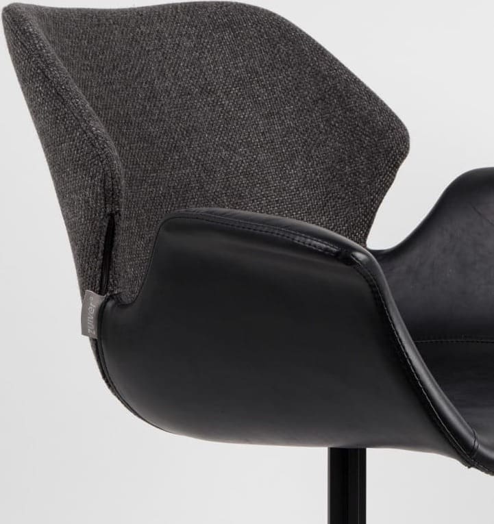 Armstoel Nikki All Black modern design uit de Zuiver meubel collectie - 1200139