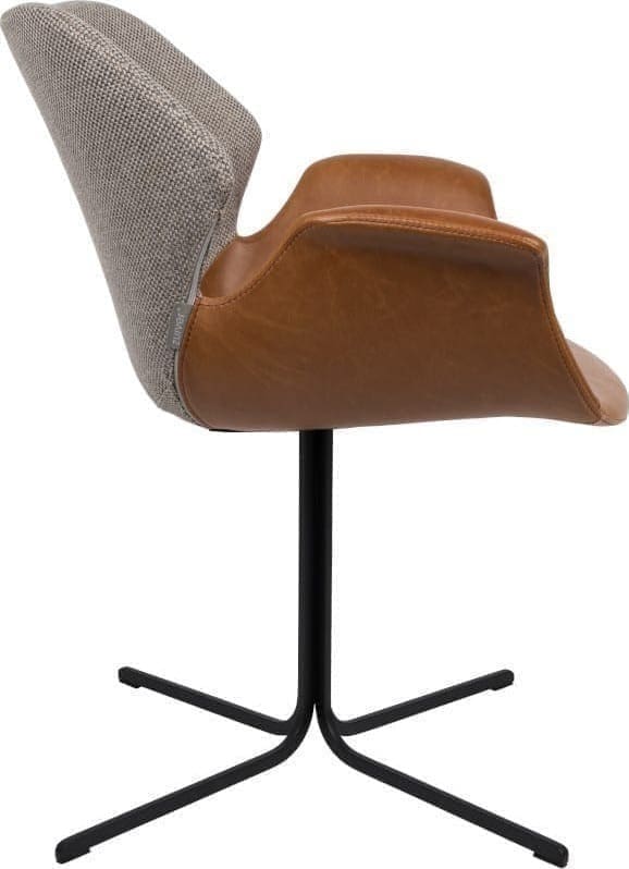 Armstoel Nikki All Brown modern design uit de Zuiver meubel collectie - 1200140