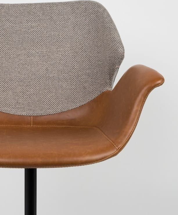 Armstoel Nikki All Brown modern design uit de Zuiver meubel collectie - 1200140