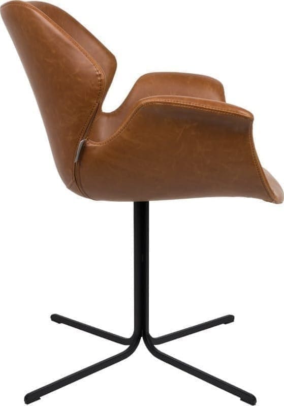 Armstoel Nikki Fab Black modern design uit de Zuiver meubel collectie - 1200138