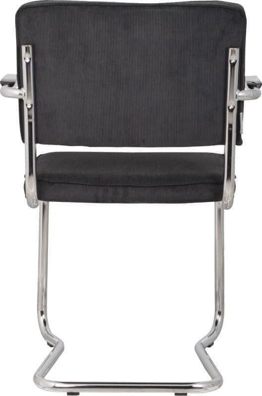 Armstoel Ridge Kink Rib Black 7A modern design uit de Zuiver meubel collectie - 1200044