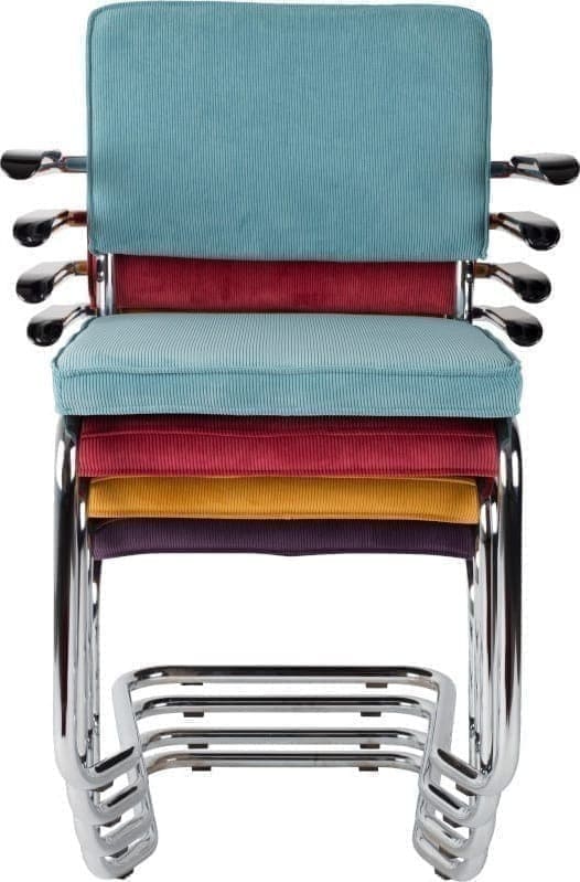 Armstoel Ridge Kink Rib Orange 19A modern design uit de Zuiver meubel collectie - 1200046