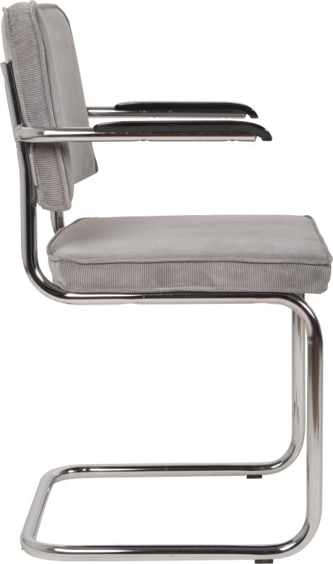 Armstoel Ridge Rib Cool Grey 32A modern design uit de Zuiver meubel collectie - 1200062