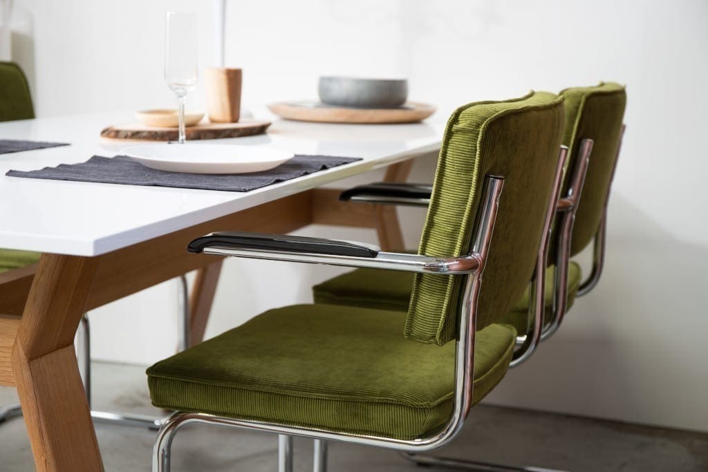 Armstoel Ridge Rib Cool Grey 32A modern design uit de Zuiver meubel collectie - 1200062