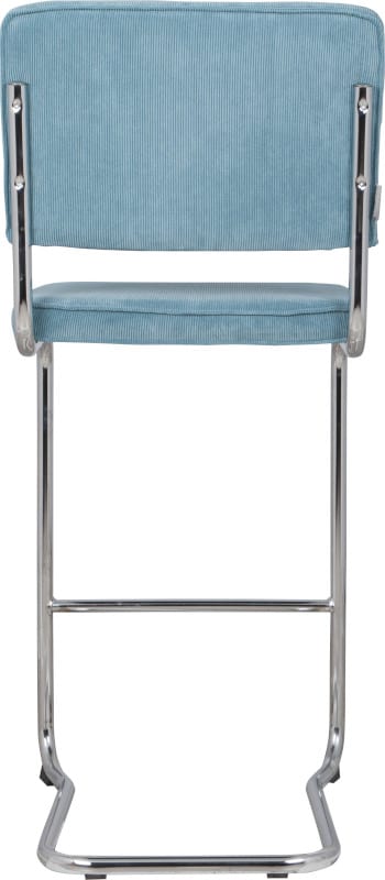 Barkruk Ridge Kink Rib Blue 12A modern design uit de Zuiver meubel collectie - 1500006