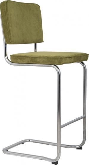Barkruk Ridge Kink Rib Green 25A modern design uit de Zuiver meubel collectie - 1500010