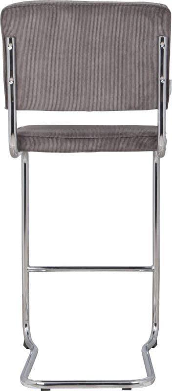 Barkruk Ridge Kink Rib Grey 6A modern design uit de Zuiver meubel collectie - 1500005
