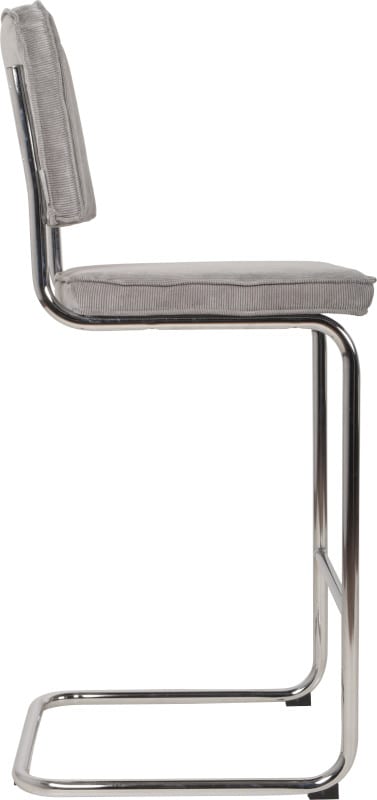 Barkruk Ridge Rib Cool Grey 32A modern design uit de Zuiver meubel collectie - 1500022